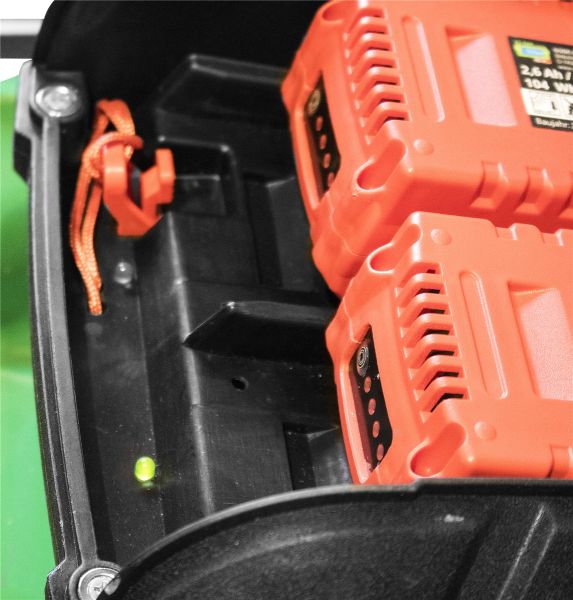 GÜDE Vertikutierer Akku 2x40V elektro Rasenlüfter elektrisch 400/40-5.0 S 2in1 !!! inklusive 2x40V Akku und Schnellladegerät !!!