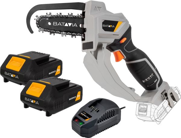 Batavia Nexxsaw Akku Astsäge Baumsäge Kettensäge Hochentaster 2x2Ah Akku+Ladeg.