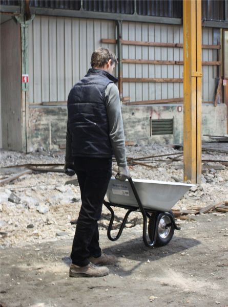 HAEMMERLIN Profi Bauschubkarre Schubkarre Aktiv Excellium 120 Tiefmulde verzinkt