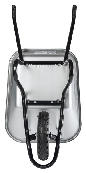 HAEMMERLIN Schubkarre Bauschubkarre Aktiv Premium 100 verzinkt Luftrad 150kg