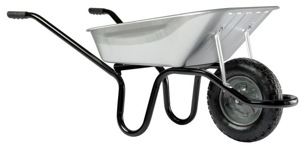 HAEMMERLIN Schubkarre Bauschubkarre Aktiv Premium 100 verzinkt Luftrad 150kg