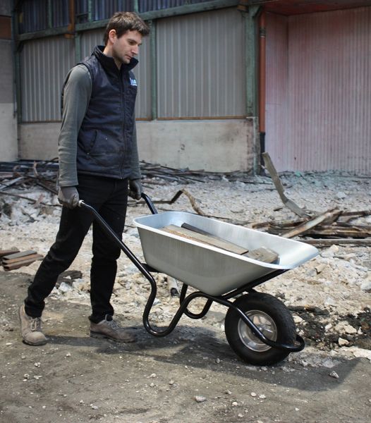 HAEMMERLIN Bauschubkarre Schubkarre Aktiv Excellium Plus 120 Luftrad 120l 250kg 