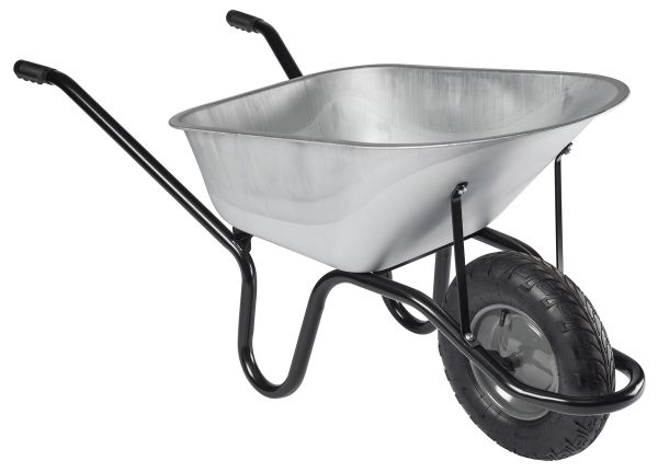 HAEMMERLIN Profi Bauschubkarre Schubkarre Aktiv Bau 95 Tiefmulde 150kg 95 Liter