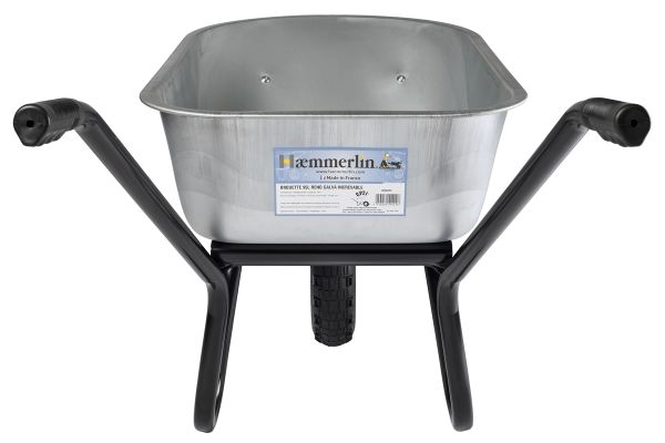 HAEMMERLIN Profi Bauschubkarre Schubkarre Aktiv Bau 95 Tiefmulde 150kg 95 Liter