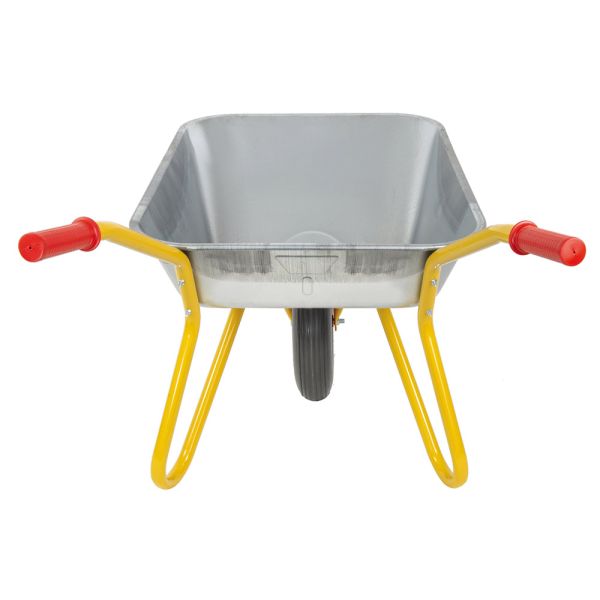 RAVENDO Marken Schubkarre Gartenschubkarre Vollgummireifen 100Liter 150Kg gelb  