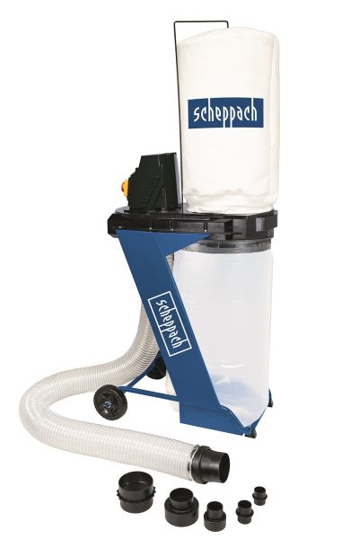 SCHEPPACH DC500 Absauganlage Späneabsaugung Absaugung mit Spänesack +Adapter Set 