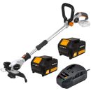 Batavia 7062515 Akku Rasentrimmer Motorsense Freischneider 2x4Ah Akku +Ladegerät