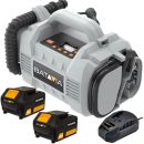 Batavia Akku Kompressor Akku-Luftpumpe Druckluftkompressor 2x4Ah Akku+Ladeg.