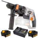 Batavia Akku Bohrmaschine Schlagbohrmaschine Bohrhammer 2x5Ah Akku+Schnellladeg.