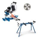 SCHEPPACH SET HM140L Kappsäge Gehrungssäge mit Untergestell Sägetisch UMF1550