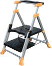 Batavia Leiter Werkbank Transformer Trittleiter 2 Stufen 150kg Tragkraft robust