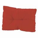 MADISON Paletten Rückenkissen Basic rot 60 x 40 cm Schaumflockenfüllung 8cm hoch