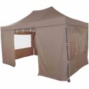SIENA GARDEN Allrounder Pavillon Faltpavillon 300 x 450 cm rechteckig taupe