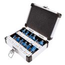 SCHEPPACH Fräserset Fräser 12 teilig 8mm Schaft im Koffer für HF50 und HF60