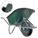 Matrix Schubkarre 100l 250kg Vollgummirad Kunststoff grün Rahmen verzinkt *2.WAHL 
