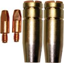 GÜDE Düsenset 4-teilig MB25 für Schlauchpaket 4M 41150 Stromdüse Gasdüse 