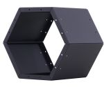 MAGNUS Brennholzregal R162 schwarz Kaminregal Holzregal Ofenregal Regal lackiert 