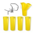 Sirl Profi XXL Bauschuttrutsche Schuttrutschen Schuttrohr SET (6-tlg. 5,33m) 