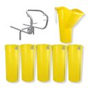 Sirl Profi XXL Bauschuttrutsche Schuttrutschen Schuttrohr SET (7-tlg. 6,38 m)  