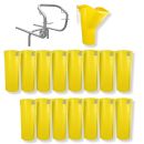 Sirl Profi XXL Bauschuttrutsche Schuttrutschen Schuttrohr SET (17-tlg. 16,88m) 