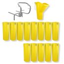 Sirl Profi XXL Bauschuttrutsche Schuttrutschen Schuttrohr SET (15-tlg. 14,78m)  