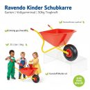 RAVENDO Kinder Schubkarre Kinder Kinderschubkarre Schubkarren Vollgummirad BJ350  