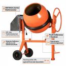 SIRL Pro160TD Profi Betonmischer 230V Betonmischmaschine Zementmischer 850W 150l 