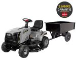 TEXAS TTS108H Aufsitzrasenmäher Set mit Anhänger 108cm Hydrostat 