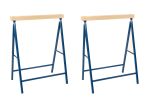 2x ProBauTec Profi Klappbock mit Holzauflage Gerüstbock Arbeitsbock 200kg