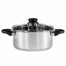 KRÜGER Kochtopf, Bratentopf mit Glasdeckel, 20cm, Induktion ***NEU***