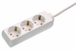 as-Schwabe 11331 Steckdosenleiste 3-fach, 3m, weiß, 3m H05VV-F 3G1,5  ***NEU***