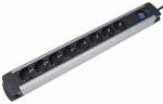 as-Schwabe 18368 8-fach Überspannungs-Aluminium-Steckdosenleiste, 1,5m *NEU*