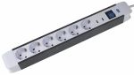 as-Schwabe 18666 6-fach Überspannungs-Steckdosenleiste, Schalter, 1,5m *NEU*