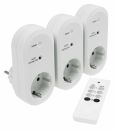 as-Schwabe 24080 Funksteckdose 3-er Set mit Fernbedienung ***NEU***