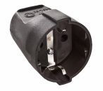 as-Schwabe 45012 Schutzkontakt-Kupplung, schwarz, max. Querschnitt1,5mm² 230V *NEU*