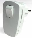 as-Schwabe 45035 Schutzkontakt-Winkelstecker, weiß, mit Schalter ***NEU***