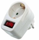 as-Schwabe 45037 Schutzkontaktsteckdose 230V, mit Schalter und Kontrolleuchte *NEU*