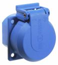 as-Schwabe 45085 Schutzkontakt-Einbaudose, blau, mit Klappdeckel ***NEU***