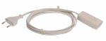 as-Schwabe 50101 Euro-Verlängerung 2m, weiß, Eurostecker u.-Kupplung ***NEU***