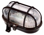 as-Schwabe 56111 Oval-Leuchte 60W, schwarz, Fassung E27 ***NEU***