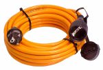as-Schwabe 59105 Baustellen-Panzerleitung 5m, orange, Stecker u. Kupplung ***NEU***
