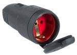 as-Schwabe 60415 Gummikupplung, schwarz, Deckel max. Querschnitt 2,5mm²,  230V *NEU*