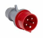 as-Schwabe 60420 CEE-Stecker 400V/16A, rot, Schraubanschlüssen 400V/16A ***NEU***