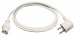 as-Schwabe 70870 Kaltgeräte-Zuleitung 70°C , weiß, 2 m H05VV-F 3G0,75 ***NEU***
