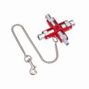 KNIPEX 0307133 Schrankschlüssel Universal-Kreuz Schaltschrankschlüssel