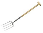 SIENA GARDEN Edelstahl-Spatengabel CARAT Blatt 29x18cm, mit T-Stiel ***NEU***