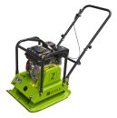 ZIPPER Rüttelplatte Bodenverdichter Rüttler ZI-RPE90C inkl.Gummim. u. Fahrwerk 