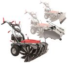 Scheppach Kehrmaschine Benzin 100cm Laubsammler Schneeschieber 3in1 SET SC2200PE Radantrieb|Stollenreifen|E-Start|4 Gänge|4,9PS