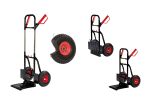 ProBauTec Sackkarre klappbar PU Rad Transportkarre 200kg Stapelkarre 1-2-3