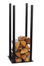 Brennholzregal MAGNUS "R120B" Schwarz Kaminregal Holzregal Ofenregal 